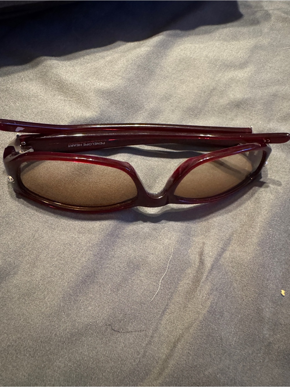 Brighton Burgundy Oval Sunglasses